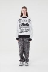 ドゥードゥルチェリーピクセルグラフィックニット／DOODLE CHERRY PIXEL GRAPHIC KNIT [WHITE]