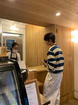 ツイステッドストライプラウンドニットウェア