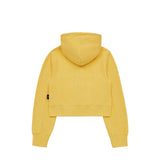 acme de la vie / Sanrio HELLO KITTY LETTERING CROP HOODIE ZIP UP YELLOW