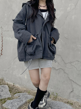 ユニセックスピグメントビンテージミリタリージャケット / Unisex pigment Vintage military jacket