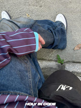 No.0441 GVN UQ washing wide denim PT