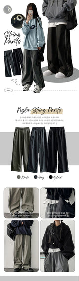 [Jogger, Wide 2] ドリットポニーラインストリングトレーニングワイドパンツ