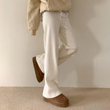 [BELLIDE MADE / 2 lengths] velour corduroy training pants
