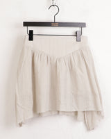 Reira unbalanced cotton mini skirt