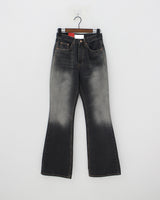 サンディンググレーブーツカットデニムパンツ/no.3015 Sanding Gray Bootcut Denim Pants
