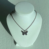 Kitch butterfly necklace (6664252031094)