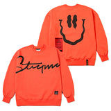 スマイルオーバーサイズドヘビースウェットクルーネック / 22 SMILE OVERSIZED HEAVY SWEAT CREWNECK ORANGE /  PIGEON