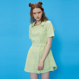 Square Neckline One-piece [Cotton Lace_Avocado] (6592484769910)