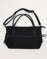 ナッツビッグジッパーポケットブラックショルダーバッグ / Nuts big zip pocket black shoulder bag