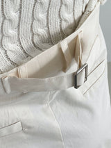 Dull bizo pintuck wide pants