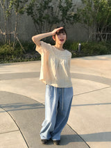 エリーストリングデニムパンツ