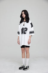 フットボールスタージャージオーバーサイズTシャツ / FOOTBALL STAR JERSEY OVERSIZED T-SHIRT OFF WHITE