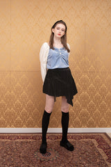 velvet sha blouse blue (6651907309686)