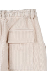 Bluesf Corduroy Cargo Pants - Cream