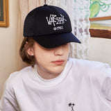 Palm Tree Logo Mesh Cap Black