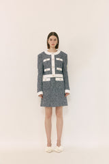 Colored tweed jacket 