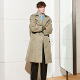 [UNISEX] MILO TRENCH COAT, LIGHT KHAKI (6632622456950)