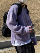 クロウォーマーラウンドニット/CLO WARMER ROUND KNIT(4COLOR)