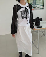 ベジボレロカーディガン/Vege Bolero Cardigan (2color)