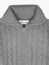 WINTER TWIST KNIT ZIP-UP