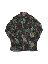 "PRE-ORDER 4/16~" VINTAGE FLOWER DROP-SHOULDER SHIRT (Black) (6546128928886)