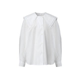 Double collar blouse - White (6671625519222)