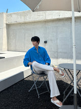 バイオウォッシングクーリングオーバーフィットリネンシャツ / LMN Bio-Washing Cooling Oversized Fit Linen Shirt (5 colors)