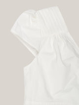 PUFF PIN TUCK BLOUSE [ WHITE ]