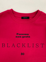 ブラックリストレタリングレイヤードTシャツ