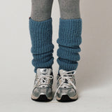 ALPACA LEG WARMERS, BLUE
