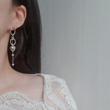 ハートアンドチェーンピアス / Heart and Chain Piercing - Silver Color