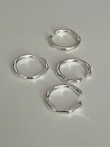 (silver925) Rough open ring