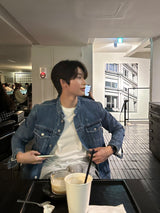 セミオーバーチャイナデニムジャケット / LMN Semi-Overs China Denim Jacket (blue)