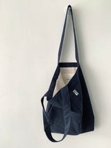 ツイルシンプルラインバッグ - deep navy