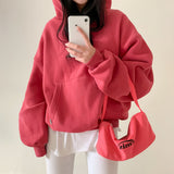 [Bellide made/fleece-lined wool] Berrygood fleece-lined wool embroidery hoodie