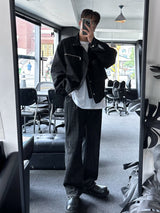ペニーストレートワンタックデニムパンツ