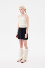 チェリークロップニットノースリーブ / CHERRY CROP KNIT SLEEVELESS [IVORY]
