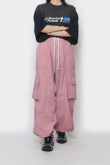 パイピングナイロンカーゴパンツ / Piping nylon cargo pants