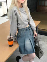 ミッキーツータックミニスカート