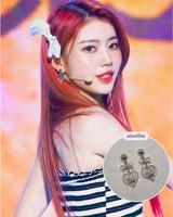 ロイヤルベイビーエンジェルイヤリング - ショート  / Royal Baby Angel Earring - Short (Silver) (Kep1er Chaehyun, Yeseo, Xiaoting Earrings)