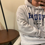 キャットフーディー / HADDE CAT HOODIE WHITE MELANGE