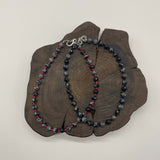 Snowflake necklace (red)