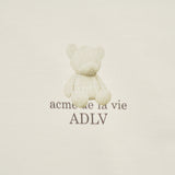 FUZZY BEAR HOODIE IVORY