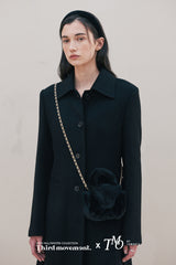 Eco Fur Mini Crossbag (Black)