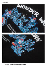 DAKYAM 2023 A/W Wonder Work Worker Gem Minerイラストレーションクルーネックスウェット