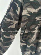 [UNISEX] Camo fleece oversized fit zip-up