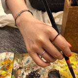 レターリング3 / [CCNMADE] LETTER RING 3 (Red-brown) (6678690267254)