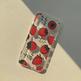 ストロベリー スマホケース/Strawberry (Galaxy) Jelly Case