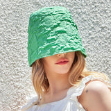 Embo longlabel drop bucket hat Green