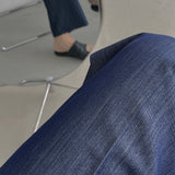 +5cm Ice Tencel Long Wide Denim Pants (3color)